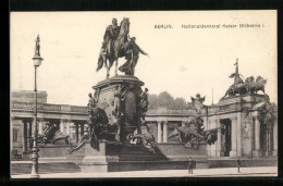 AK Berlin, Am Nationaldenkmal Kaiser Wilhelm I.  - Mitte