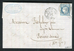 Belle Lettre De Toulouse Pour Pointis Inard ( 1876 ) Avec Un N° 60 - 1849-1876: Klassik