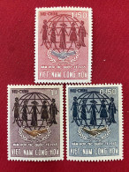 Stamps Vietnam South (Cooperation - 26/06/1965) -GOOD Stamps- 1 Set/3pcs - Viêt-Nam
