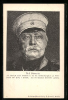 AK Fr. V. Lenbach: Fürst Bismarck, Portrait Mit Mütze  - Historical Famous People