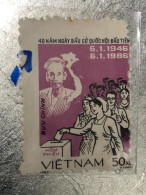 VIET NAM Stamps PRINT ERROR-1986-(50XU-no483 Tem In Lõi LET KHUNG-)1-STAMPS-vyre Rare - Viêt-Nam