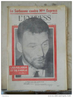 L'EXPRESS - N° 493 - 24 NOVEMBRE 1960 - LA SORBONE - LAGAILLARDE ET DE GAULLE - 1950 à Nos Jours