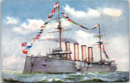 BATEAUX DE GUERRE HMS DRAKE Carte Postale Ancienne /REF -VP9239 - Guerre