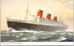 BATEAU PAQUEBOT  LE QUEEN MARY Carte Postale Ancienne /REF -VP9262 - Steamers