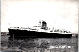 BATEAU PAQUEBOT VILLE DE MARSEILLE Carte Postale Ancienne /REF -VP9160 - Dampfer