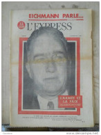 L'EXPRESS - N° 494 - 1ER DECEMBRE 1960 - EICHMANN PARLE - LOUIS JOXE MINISTRE DES AFFAIRES ALGERIENNES - 1950 à Nos Jours