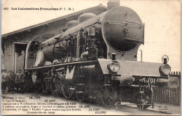 TRAIN LOCOMOTIVE MACHINE 6001 Carte Postale Ancienne /REF -VP8954 - Trains