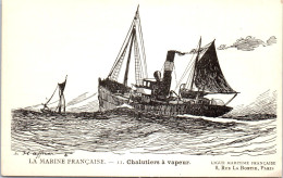 BATEAUX DE TRANSPORT  CHALUTIERS A VAPEUR Carte Postale Ancienne /REF -VP8972 - Handel