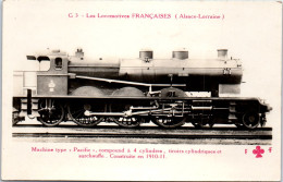 TRAIN LOCOMOTIVE MACHINE PACIFIC 1910 Carte Postale Ancienne /REF -VP9827 - Trains