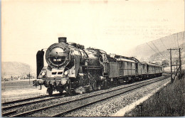 TRAIN LOCOMOTIVE MACHINE ALLEMANDE Carte Postale Ancienne /REF -VP9783 - Trains