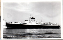 BATEAU PAQUEBOT LE VILLE DE TUNIS Carte Postale Ancienne /REF -VP9718 - Paquebots