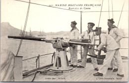 BATEAUX DE GUERRE EXERCICE DE CANON Carte Postale Ancienne /REF -VP9620 - Warships
