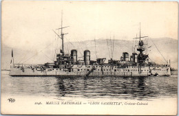 BATEAUX DE GUERRE LE LEON GAMBETTA Carte Postale Ancienne /REF -VP9586 - Warships