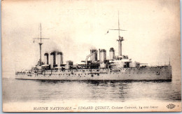 BATEAUX DE GUERRE LE EDGARD QUINET Carte Postale Ancienne /REF -VP9576 - Warships