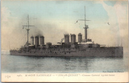 BATEAUX DE GUERRE LE EDGARD QUINET Carte Postale Ancienne /REF -VP9588 - Warships