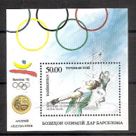 Tajikistan 1994●Sports●Athletics●Surcharge "WORLD ATHLETIC CHAMPIONSHIP IN STUTTGART"●●Leichtathletik /MiBl 3a MNH - Tajikistan