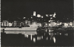 X112479 ALPES MARITIMES CANNES LE QUAI SAINT PIERRE ET LE SUQUET LA NUIT CLICHE NOIR ET BLANC ET NON EN COULEUR... - Cannes