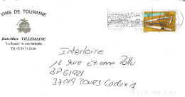 TIMBRE N° 3646 - LA COUTELLERIE - TARIF 1 6 03 / 28 2 05 - SEUL SUR LETTRE - FLAMME THESEE 41 -  -   2004 - Postal Rates