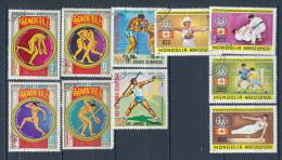 10 Timbres Oblitérés Jeux Olympiques D'été MONTREAL 1976 X-13 Guinée Equatoriale Mongolie * - Sommer 1976: Montreal