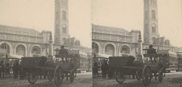 CPA56- LORIENT- Carte Stéréotype- Eglise Saint-Louis- Place Bisson - Lorient