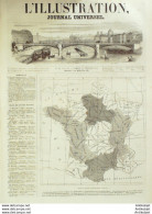 L'Illustration Journal Universel 1850 N°365 Angleterre GRANION Rail Way Flottant FORRTH-HALLWAY - 1850 - 1899