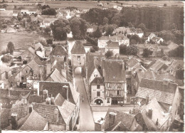 EN AVION AU-DESSUS DE ... NOYERS (89) Porte D'Avallon (Ed : LAPIE)  CPSM GF - Noyers Sur Serein