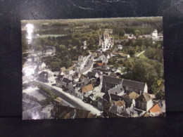 431 . BRAINE . CENTRE BOURG . VUE AERIENNE .  EDIT. COMBIER . OBLITEREE 1970 - Other & Unclassified