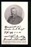 Passepartout-AK Paul Von Hindenburg Mit Orden  - Historical Famous People