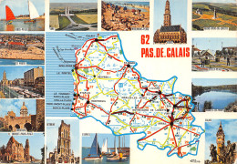 62 PAS DE CALAIS CARTE DEPARTEMENTALE - Berck