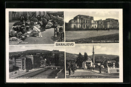 AK Sarajewo, Carsija, Gradska Vijecnica, Careva Dzamija, Zemaljski Muzej  - Bosnia And Herzegovina