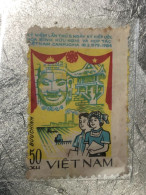VIET NAM Stamps PRINT ERROR-1984-(50XU-no450 Tem In Lõi LET KHUNG-)1-STAMPS-vyre Rare - Vietnam