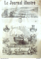 Le Journal Illustré 1865 N°80 Lons-Le-Saunier (39) Régates Sur La Seine Foederis Arca - 1850 - 1899