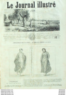 Le Journal Illustré 1866 N°281 Brest (29) Cable Transatlantique Danseuses Romaines - 1850 - 1899