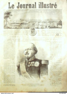 Le Journal Illustré 1865 N°74 Carpentras (84) Mont Saint-Michel (50) Général Cousin-Mautoban Mine De Charbon - 1850 - 1899