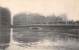 75 PARIS CRUE LE PONT LOUIS PHILIPPE - Überschwemmung 1910