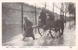 75 PARIS INONDATION 1910 LE QUAI PASSY - Inondations De 1910