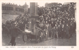 75 PARIS INONDATION 1910 QUAI DE PASSY - Paris Flood, 1910