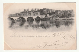 49 . Angers . Le  Pont De La Basse Chaine  Et Le Château . 1901 - Angers