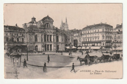 49 . Angers . La Place Du Ralliement  . Le Théatre . 1917 - Angers