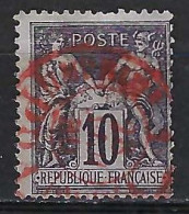 FRANCE Paris CAD Rouge Des Imprimés Ca.1877: Le Y&T 89 Obl. PP 1 - Zeitungsmarken (Streifbänder)