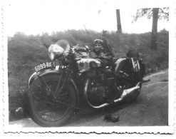 Photo Original 9x6 Cm - Ancienne - MOTO - SID-CAR - Automobiles