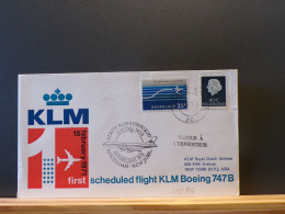 105/903  1° VLUCHT KLM NEW-YORK 1971 - Luftpost