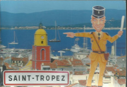 Saint-Tropez  - Caricature Du Gendarme De Saint-Tropez - Panneau De La Ville De Saint-Tropez - (P) - Saint-Tropez