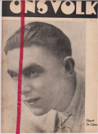 Wielrenner Coureur Edgard De Caluwé ( Dendermonde , Geraardsbergen )- Orig. Knipsel Coupure Tijdschrift Magazine - 1937 - Unclassified