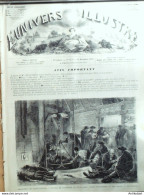 L'Univers Illustré 1871 N° 870 Sedan (08) St-Etienne (42) Houillières Puits Jabin Australie Chercheurs D'or - 1850 - 1899