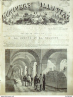 L'Univers Illustré 1871 N° 874 Versailles (78) Italie Rome Fête De Madone Inde Omnibus à Vapeur - 1850 - 1899