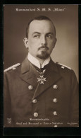 AK Kommandant S.M.S. Möwe, Korvettenkapitän Graf Und Burggraf Zu Dohna-Schlodien In Uniform  - Other & Unclassified