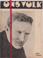 Wielrenner Coureur Michel D'Hooghe ( Zele , Lokeren ) - Orig. Knipsel Coupure Tijdschrift Magazine - 1937 - Non Classés