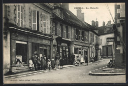 CPA Cérilly, Rue Mistaudin, Librairie  - Other & Unclassified