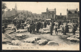 CPA Moulins, Le Marche Aux Porcs  - Moulins